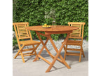 Table de jardin pliable 85x75 cm bois massif de teck GADN70886
