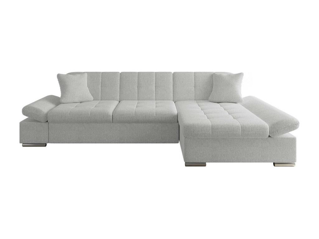 Canapé d'angle Boislis 152 Gris Fonction de couchage Boîte de literie 278x161x76cm XSUL48503