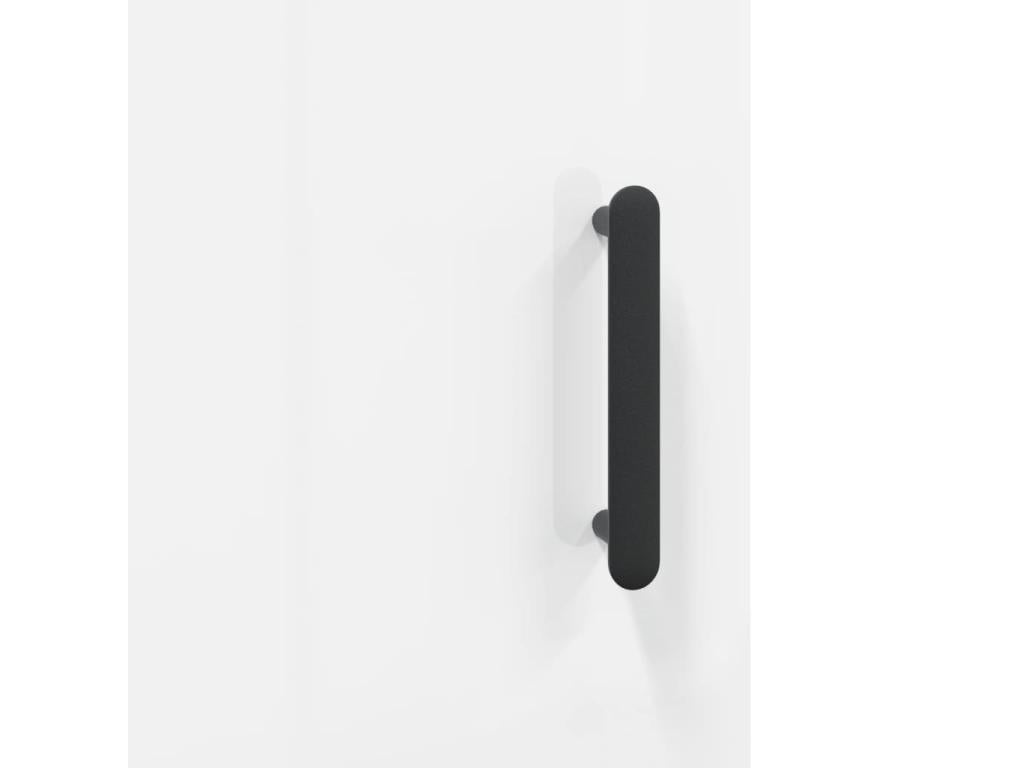 Buffet haut blanc brillant 69,5x31x115 cm bois d'ingénierie DLFG62069