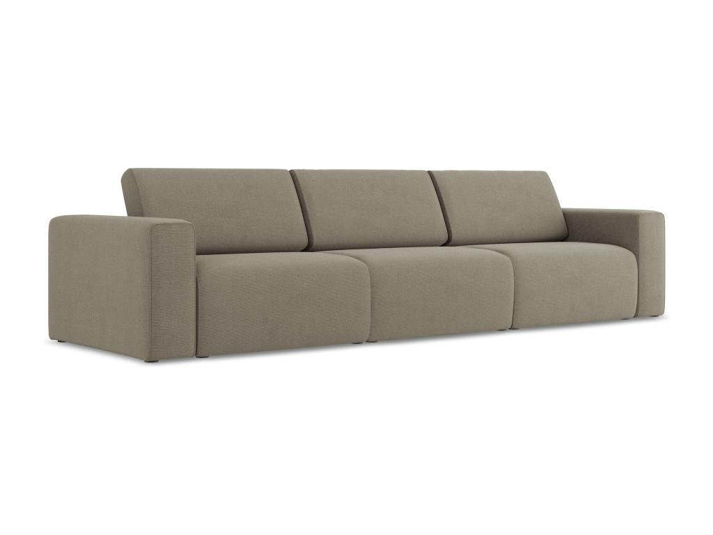 Canapé modulable 4 places - en Strukturstoff - beige foncé - Ventoriq ZKVC03361