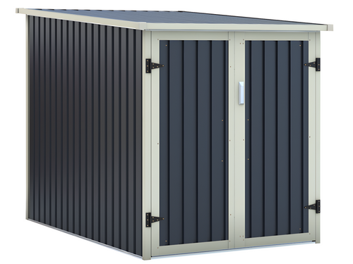 Abri à vélo métal en acier galvanisé gris anthracite 2.8 m² pour 2 vélos - Ventoriq SJZC60785