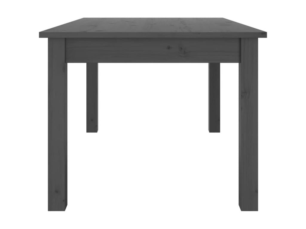 Table basse Gris 80x50x40 cm Bois massif de pin EQQH25564