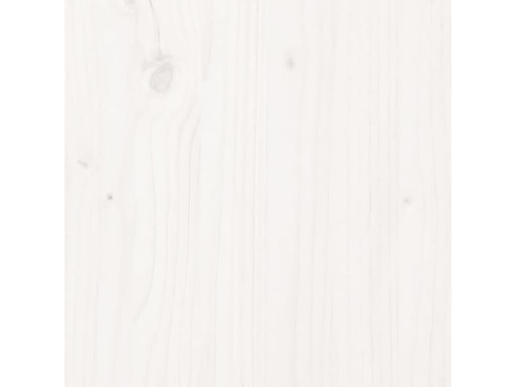 Cadre de lit sans matelas blanc bois de pin massif 90x200 cm NWXR17591