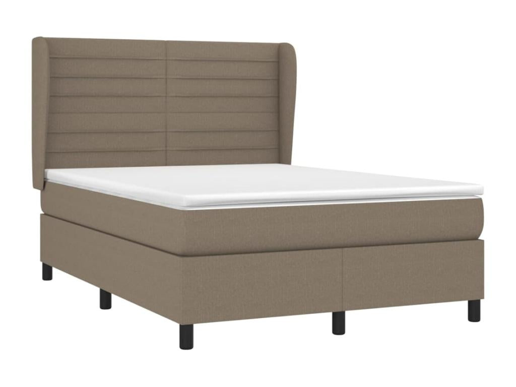 Lit à sommier tapissier avec matelas Boislis 140x200 cm Tissu GBBW02716