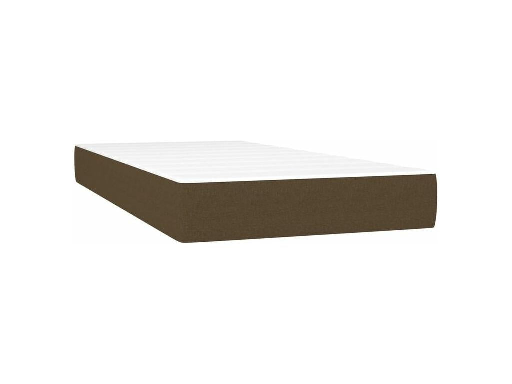 Sommier à Ventoriq de lit avec matelas Marron foncé 200x200 ORTZ46692