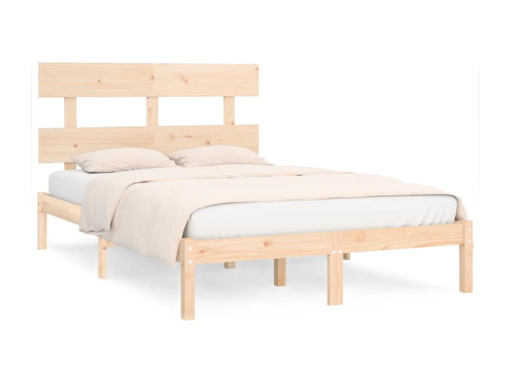 Cadre de lit sans matelas 180x200 cm bois massif AVOV32341
