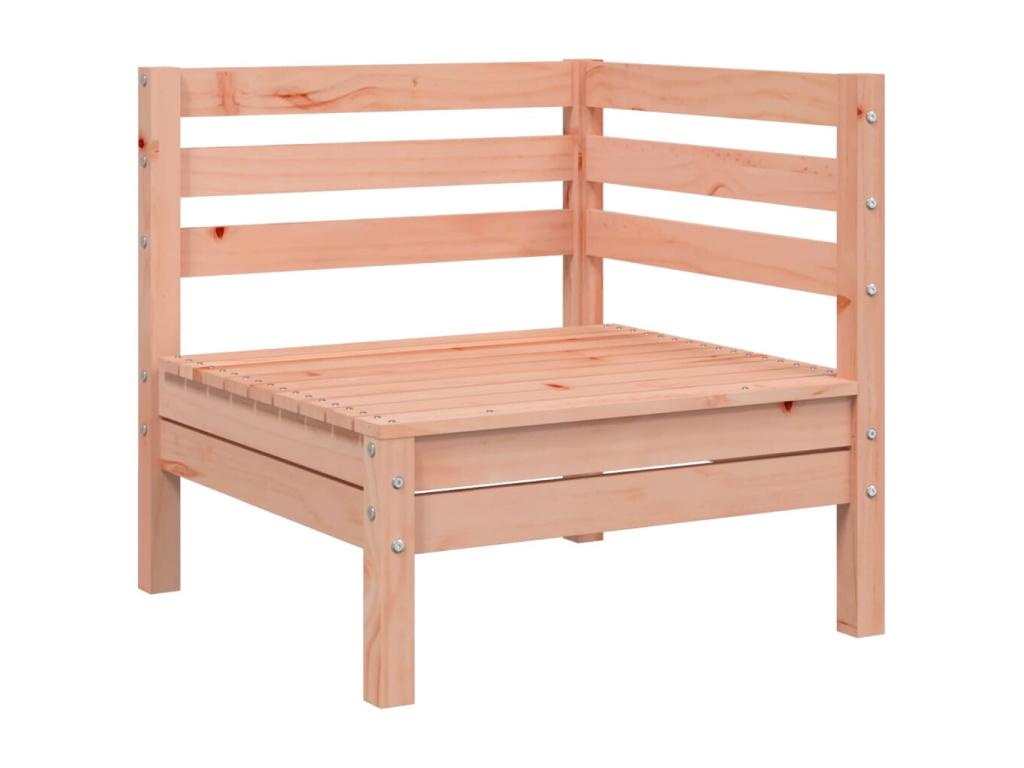 Canapé d'angle de jardin bois massif Ventoriq PVIL13226