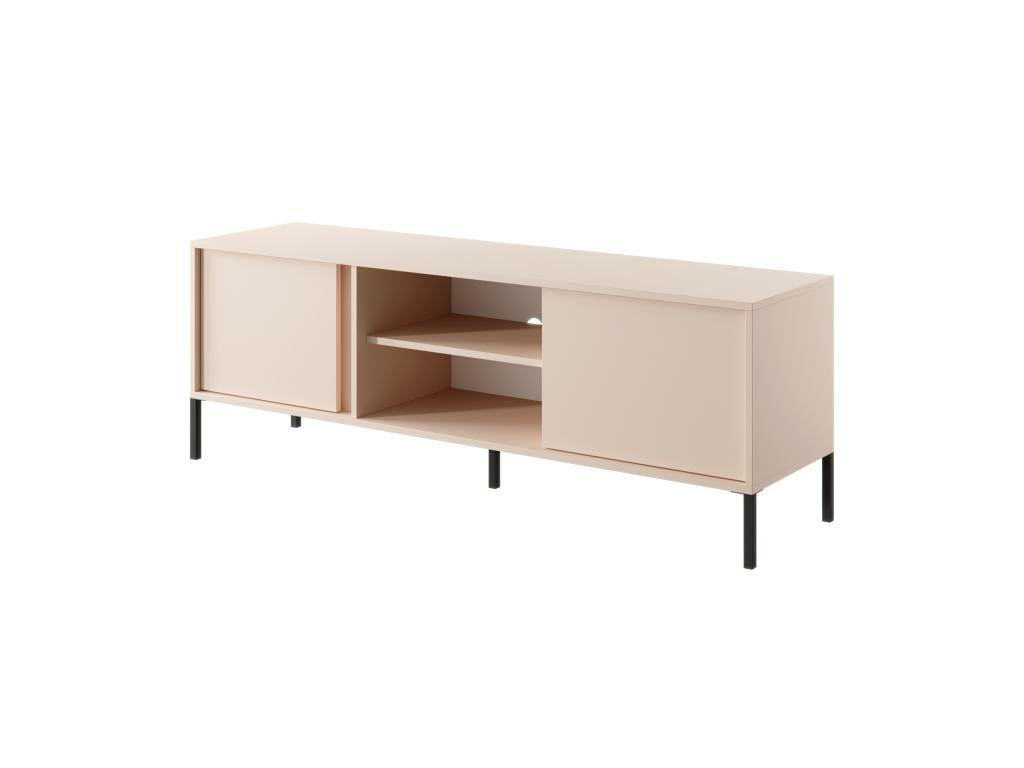 Table de téléVentoriq 2D LED 154x40x54 Beige YBOO26750