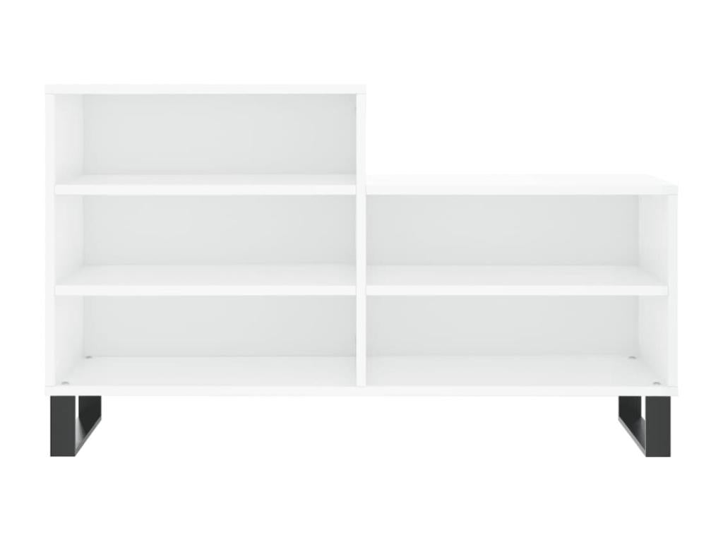 Armoire à chaussures Blanc brillant 102x36x60 Bois ingénierie GSJC77280