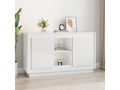 Buffet blanc brillant 102x35x60 cm bois d'ingénierie RGIL73470