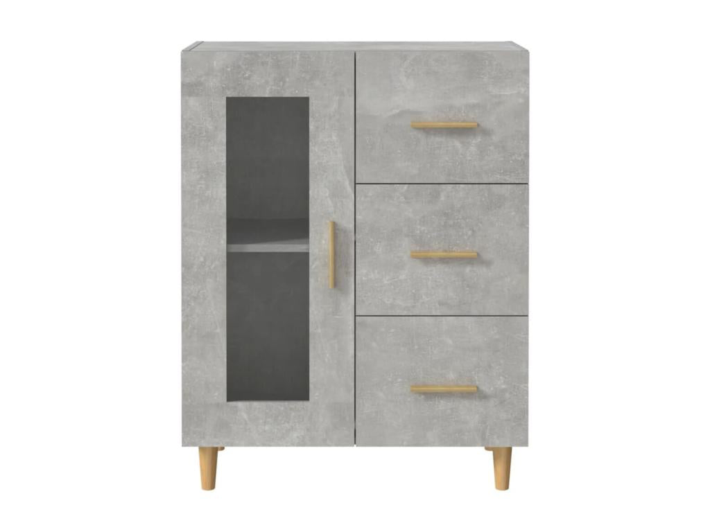 Buffet gris béton 69,5x34x90 cm bois d'ingénierie VNQT88594