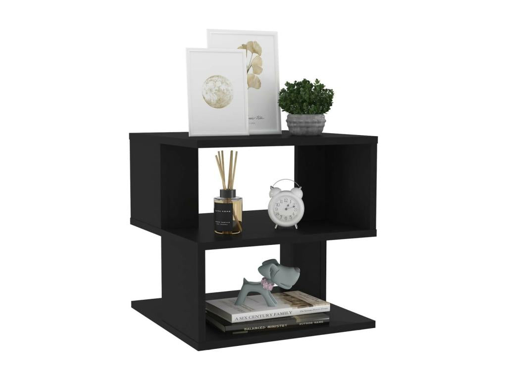 Table d'appoint Noir 40x40x40 ALUR75545