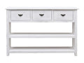 Buffet Antique Blanc 115x30x76 cm Bois VOQK53825