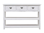 Buffet Antique Blanc 115x30x76 cm Bois VOQK53825