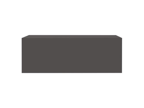 2x Table de nuit suspendue avec tiroir armoire de chevet moderne MDF gris foncé ASEJ65109