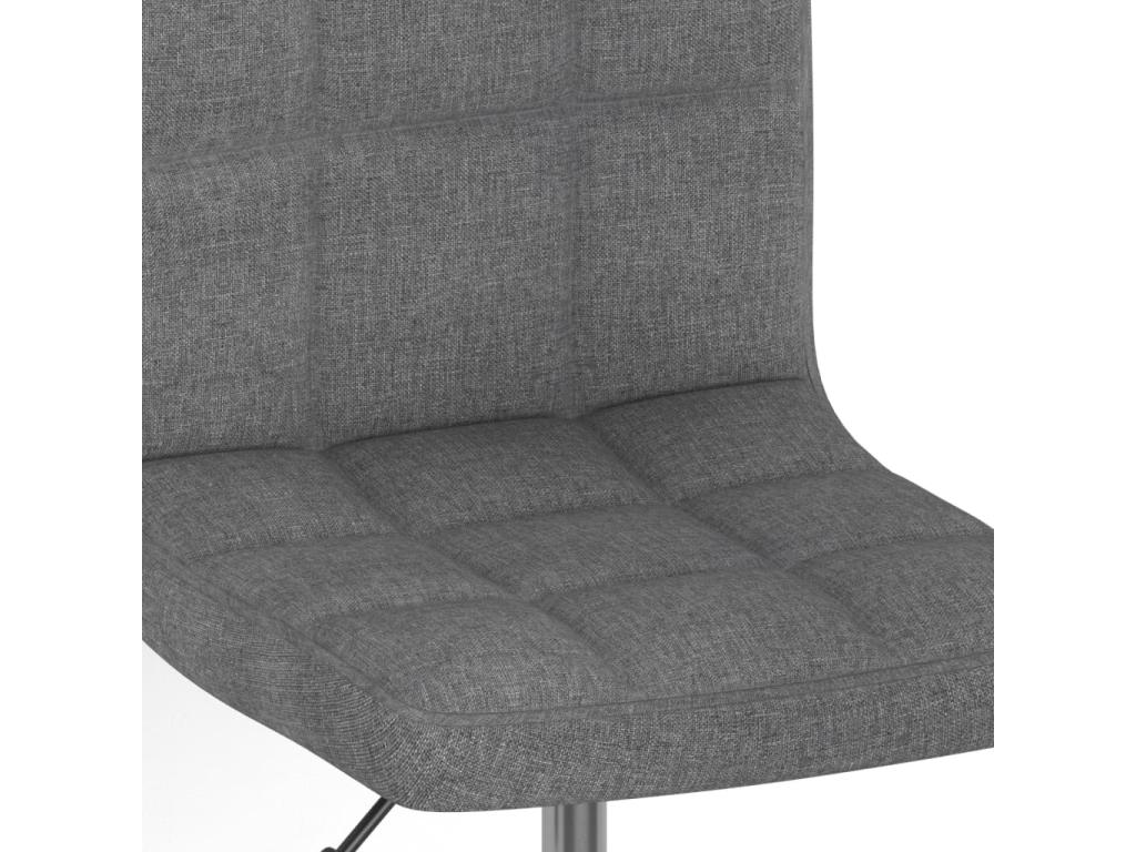 Chaise pivotante à manger Gris clair Tissu DLOO48365